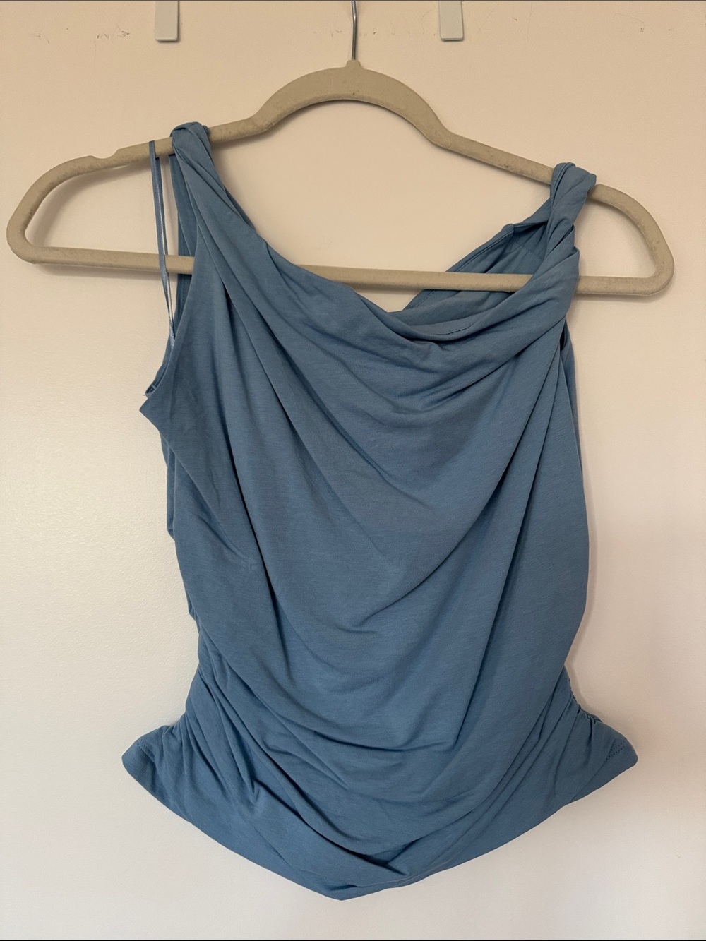 Abercrombie & Fitch Dusty Blue Draped Top